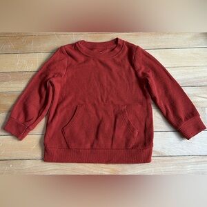 Cat & Jack Baby Ribbed Crewneck Pullover - Rust